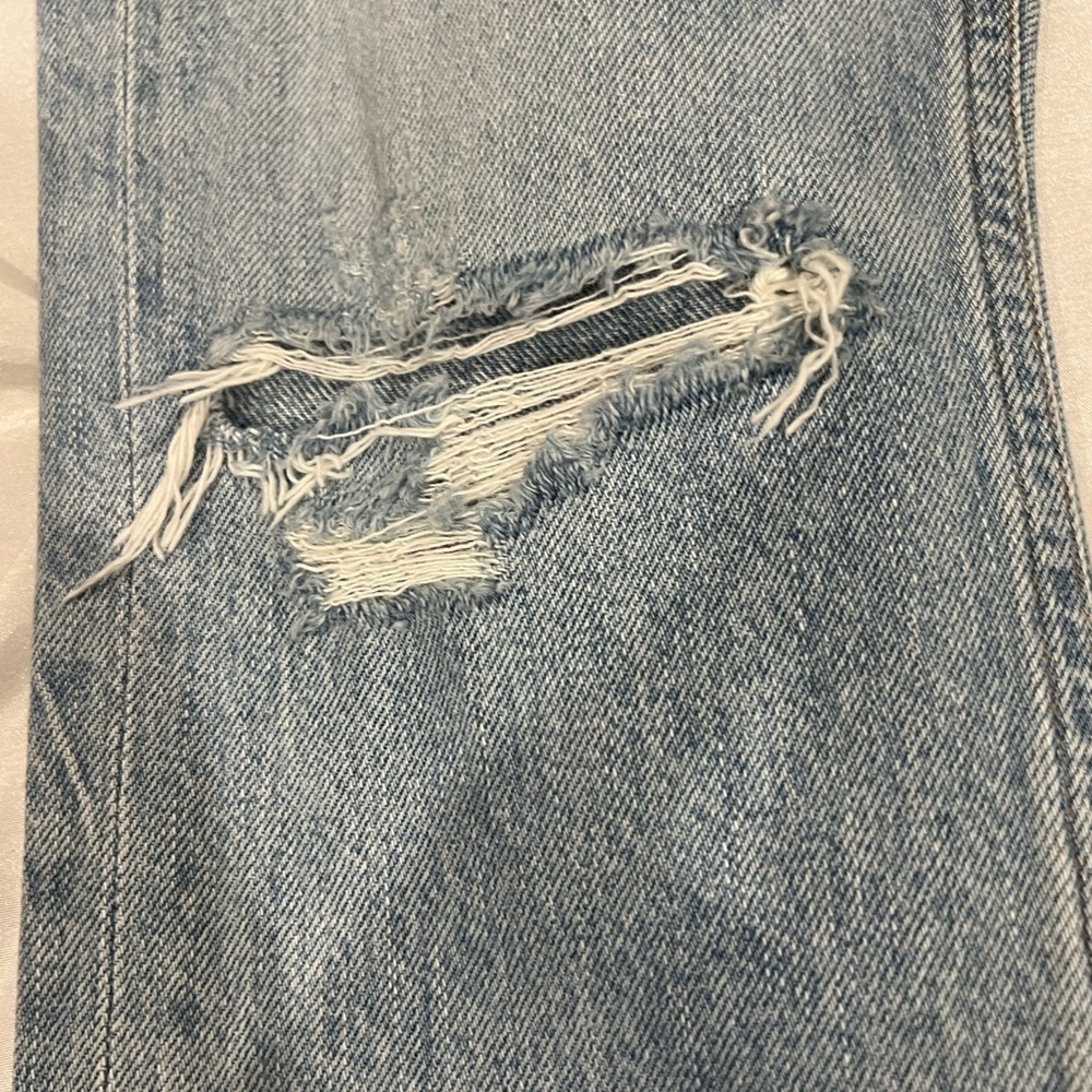 : AGOLDE Riley Blue High Rise Straight Leg Jeans Size 23 - Picture 6 of 13